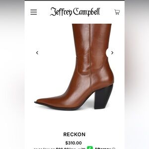 Jeffrey Campbell Brown Heeled boots sold out this size! 7.5 women